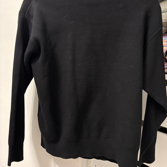 Sandro Black Cardigan with Cream Accents - Picture 8 of 10